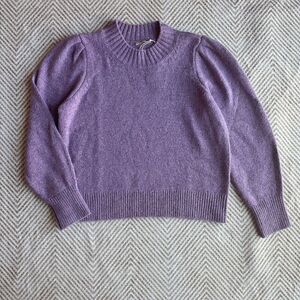 NWT Faherty Lavender Frost Boone Sweater Merino Wool Alpaca Blend Size XL